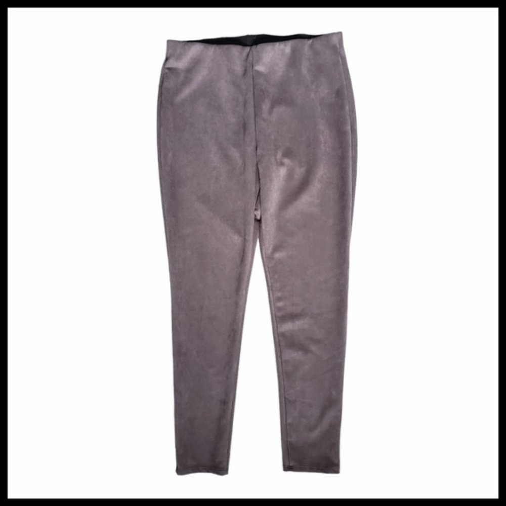 BB Collection Faux Suede Pull On Leggings